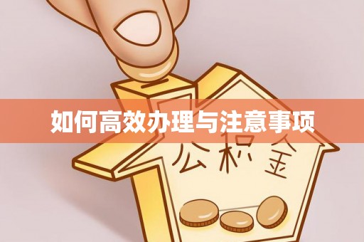 龙岩如何高效办理与注意事项
