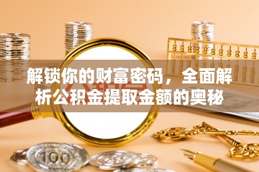 龙岩解锁你的财富密码，全面解析公积金提取金额的奥秘