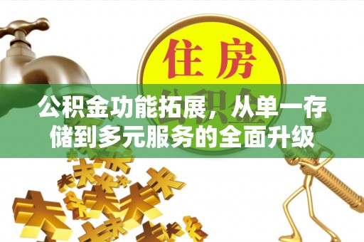 龙岩公积金功能拓展，从单一存储到多元服务的全面升级