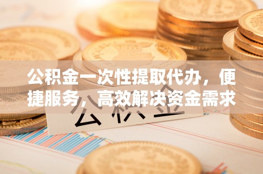 龙岩公积金一次性提取代办，便捷服务，高效解决资金需求
