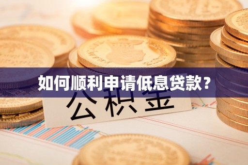 龙岩如何顺利申请低息贷款？