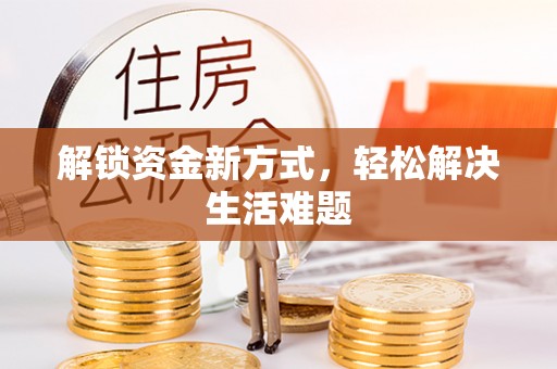 龙岩解锁资金新方式，轻松解决生活难题