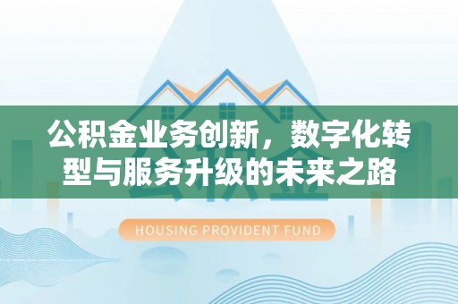 龙岩公积金业务创新，数字化转型与服务升级的未来之路