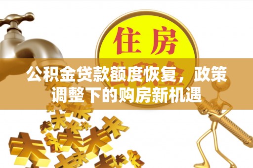 龙岩公积金贷款额度恢复，政策调整下的购房新机遇