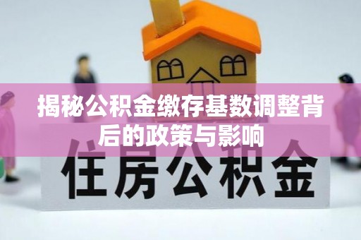 龙岩揭秘公积金缴存基数调整背后的政策与影响