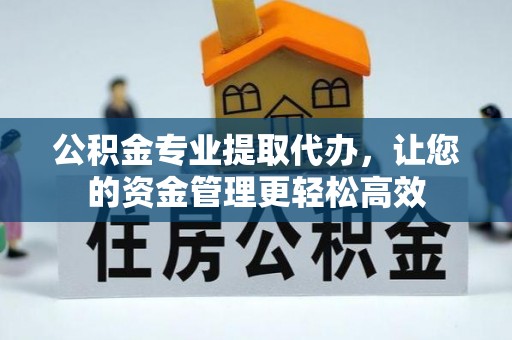 龙岩公积金专业提取代办，让您的资金管理更轻松高效