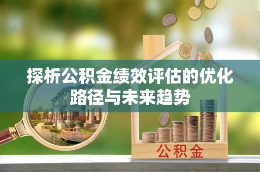 龙岩探析公积金绩效评估的优化路径与未来趋势