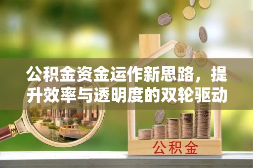 龙岩公积金资金运作新思路，提升效率与透明度的双轮驱动