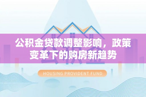 龙岩公积金贷款调整影响，政策变革下的购房新趋势