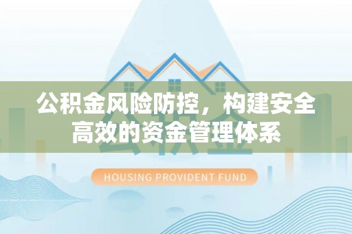龙岩公积金风险防控，构建安全高效的资金管理体系
