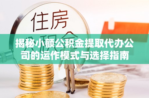 龙岩揭秘小额公积金提取代办公司的运作模式与选择指南