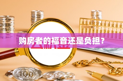 龙岩购房者的福音还是负担？