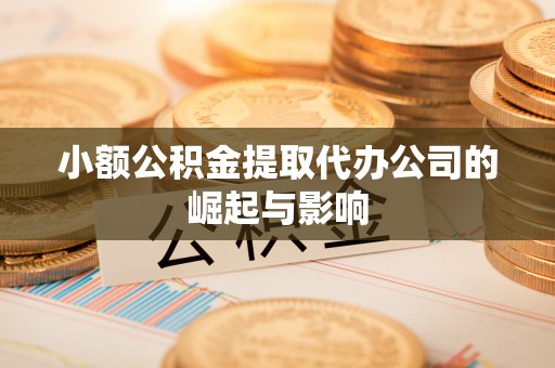 龙岩小额公积金提取代办公司的崛起与影响